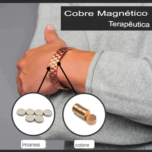 Pulseira de terapia magnética de cobre puro Magthneal™🔥[Último dia!] + Brinde Exclusivo