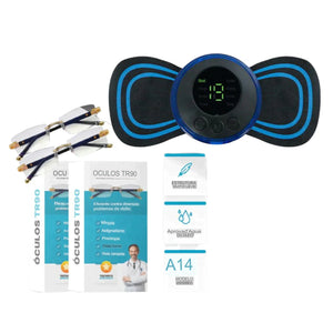 Massageador Terapêutico DoctorPlus® Para Dores e Inchaços + Óculos TR90