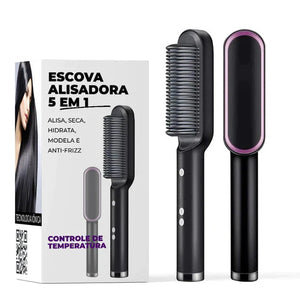 Escova Alisadora Sellini® 5 em 1 (Bivolt) - Frete Grátis