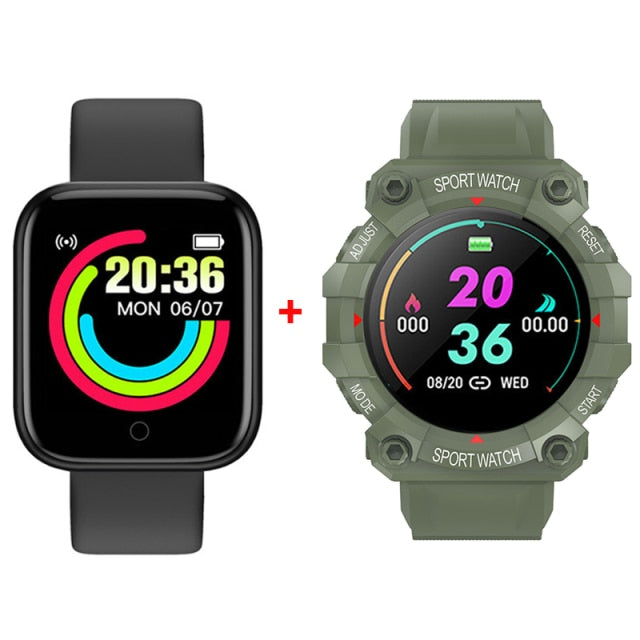 SMARTWATCH D20 PRO + SMARTWATCH IWO MILITAR PLUS 2022